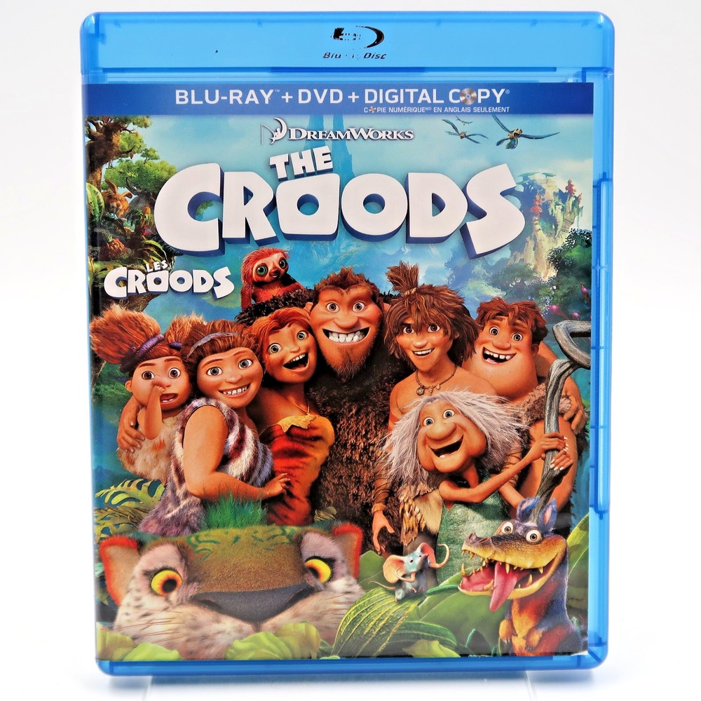 The Croods Blu-ray DVD 2013 DreamWorks Animated Movie Nicolas Cage Ryan Reynolds